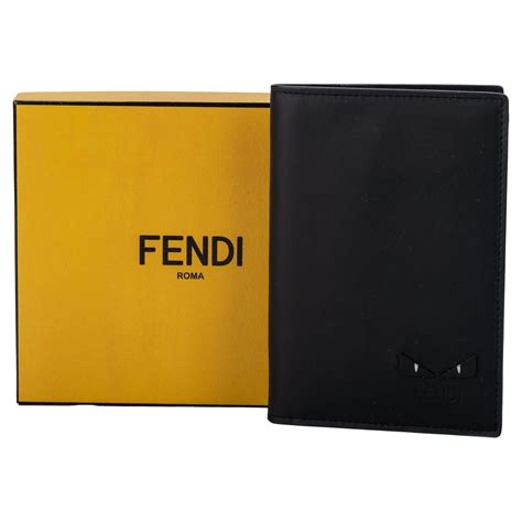 passport cover fendi|fendi leather card case.